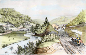 Hebden Bridge Railway Station in the 19th century 