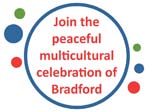 Peaceful multicultural demonstration in Bradford on 28th August