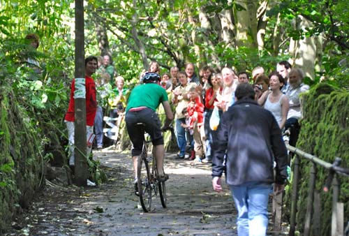 Up the Buttress by bike