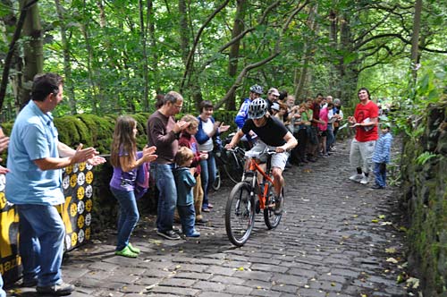 Up the Buttress by bike