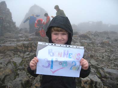 Jack Anderson of Hebden Bridge, aged just seven, is one of those who hope to complete the walk on Saturday 16 June. Jack has already climbed to the top of 15 mountains, including the highest in Scotland, England and Wales.