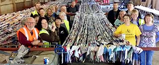 Cragg Vale's Tour de France bunting makers