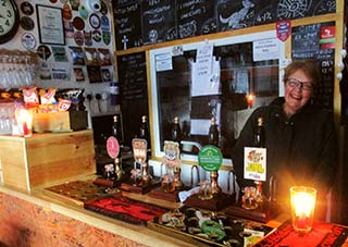 Beer by candlelight