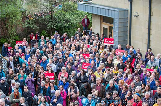 Jeremy Corbyn in Hebden Bridge