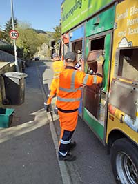 Recycling staff