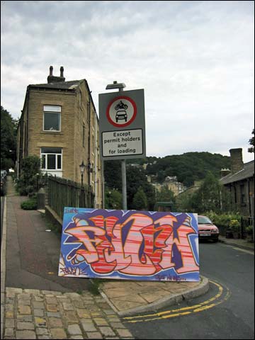 Hebden graffiti