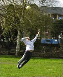 Volleyball in Calder Holmes Park 